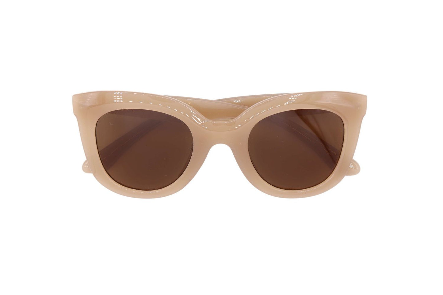 Thick Rounded Frame Sunglasses
